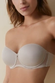 Gładki biustonosz usztywniany ESMERALDA, tierra-beż