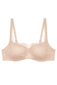 Triumph Stanik Body Make-Up Illusion Lace Balconette, beż