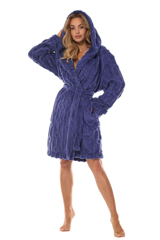 Szlafrok L&L 2403 Carina S-XL damski navy