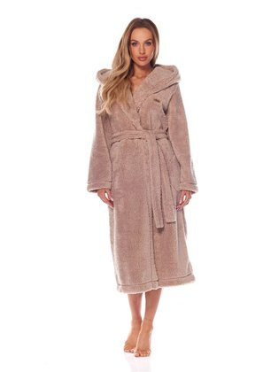 Szlafrok L&L 2205 Brandi długi S-XL damski angora