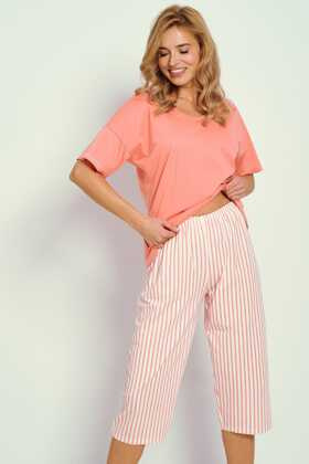 Piżama Taro Eloise 3323 kr/r M-XL W25 damska pomarańczowy