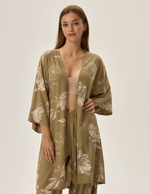 Szlafrok Henderson Ladies 41872 Fleur S-2XL olive