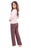 Piżama Donna Daphne dł/r S-2XL pink