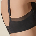 Miękki biustonosz na fiszbinach ROXANA, negro-czarny