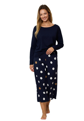 Piżama Mefemi Oceane PS75 dł/r S-2XL granatowy