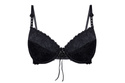 ZESTAW Biustonosz push-up + figi DAMARIS, czerń