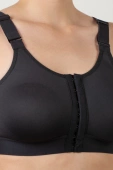 Biustonosz  miękki zapinany z przodu 8002, negro-czarny