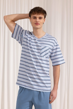 Piżama Regina 496 kr/r 2XL W25 męska niebieski