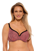 Biustonosz semi soft Gaia BS 1259 Lise czarny-różowy