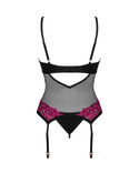 Gorset Obsessive Rosenty Corset XS-2XL czarny