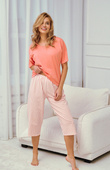 Piżama Taro Eloise 3323 kr/r M-XL W25 damska pomarańczowy