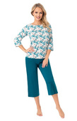 Piżama Donna Irmina 3/4 S-2XL morski