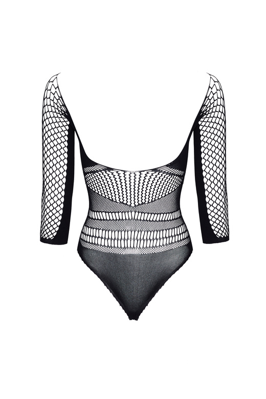 Lucelia elastyczne body siatka oczka, czarne