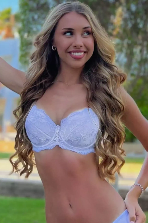 Biustonosz push-up KATIA z kokardką, biały