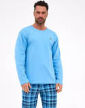 Piżama Cornette 124/310 dł/r Ready S-2XL męska niebieski