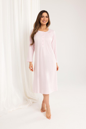 Koszula Regina 016 dł/r 2XL-4XL Z25/26 damska różowy