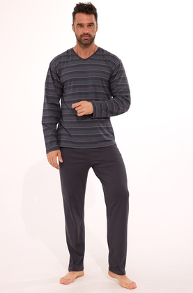 Piżama Cornette Various 139/48 dł/r S-2XL męska grafitowy