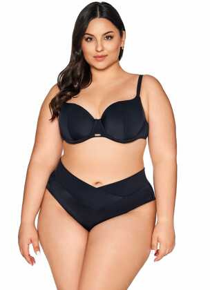 Biustonosz kąpielowy half cup Ava SK 313 Black Maxi black