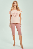 Piżama Taro 3523 Valentine kr/r M-XL W26 morelowy