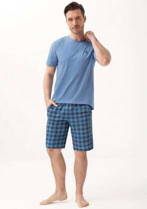 Piżama Luna 803 kr/r M-2XL męska niebieski