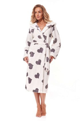 Szlafrok L&L 2311 Futura długi S-XL damski biały