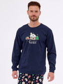 Piżama Cornette 115/256 Home dł/r S-2XL męska granatowy