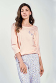 Piżama Taro Ariella 3240 3/4 S-XL Z25 brzoskwiniowy