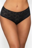 Figi z wysokim stanem o gładkim tyle Sylvie, czarne