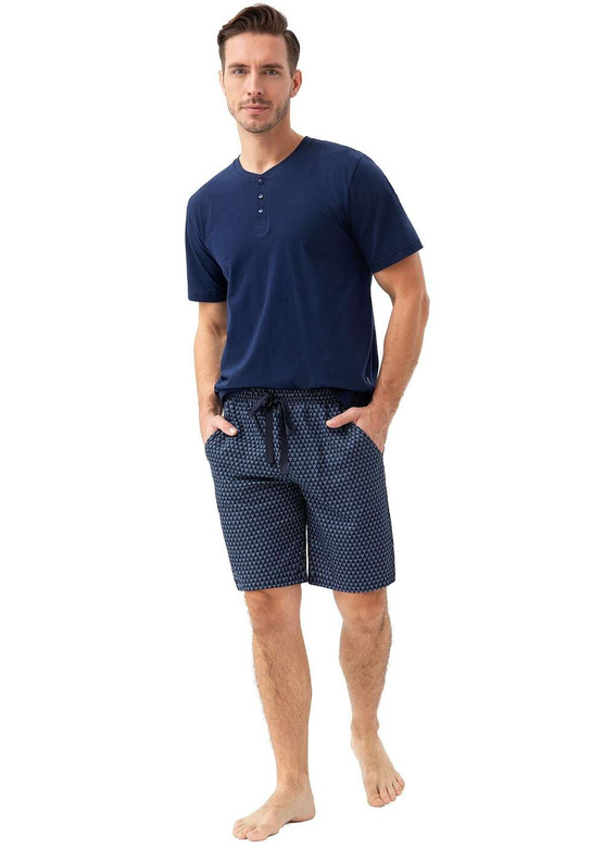 Piżama Luna 801 kr/r 3XL L24 męska granatowy