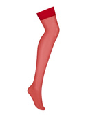 S800 Pończochy do pasa, czerwone