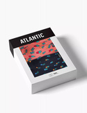 Bokserki Atlantic 2MHH-005 A'2 S-2XL granatowy-koralowy
