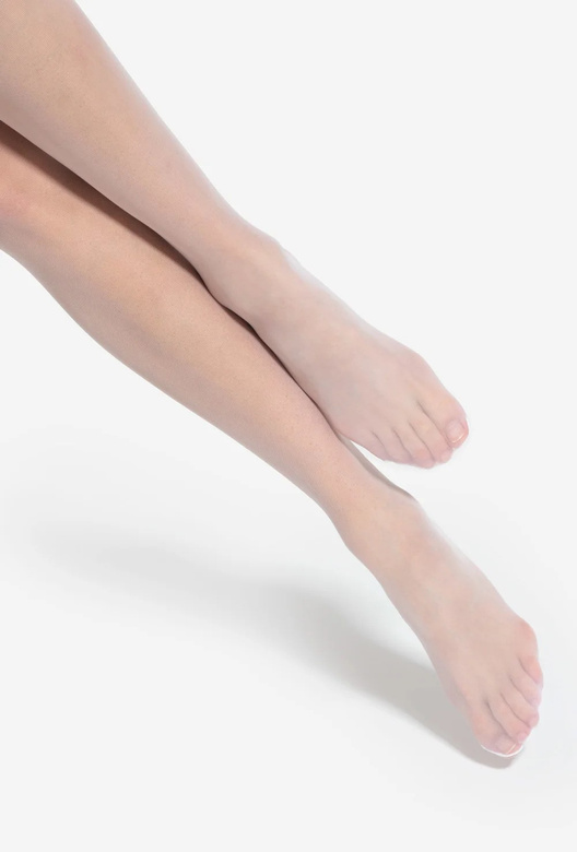 MICHELLE 01 Pończochy samonośne z koronką, biel