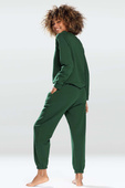 Modny komplet damski/dres ze ściągaczami Wenezja, zielony