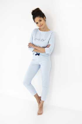 Piżama Sensis Beauty Sleep 3/4 S-XL błękitny