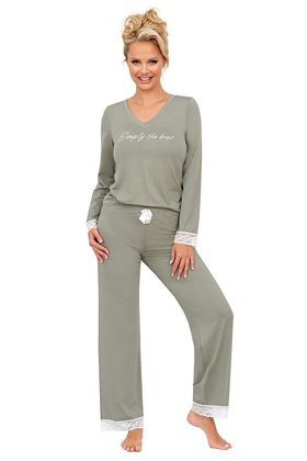 Piżama Donna Simply Long dł/r S-2XL oliwkowy