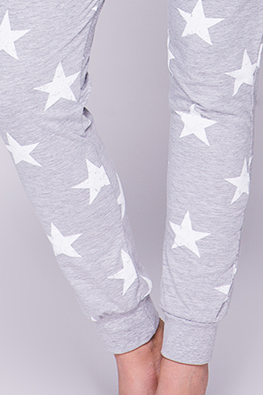 Piżama z długimi spodniami w gwiazdki GWIAZDKA 100% bawełna
