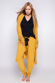 Sensis kardigan typu homewear Milee, mustard