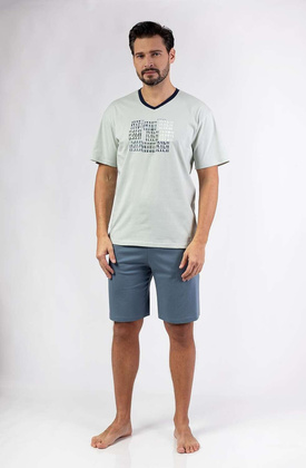 Piżama Regina 480 kr/r M-XL W25 męska melanż jasny