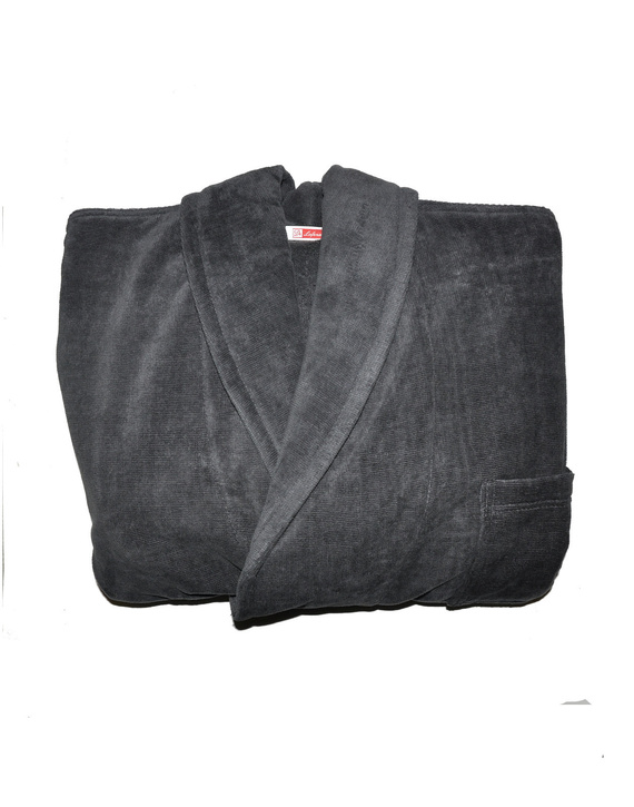 Szlafrok De Lafense 803 M-2XL męski szary-paski