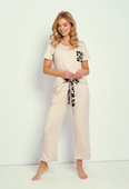 Piżama Taro Hazel 3337 kr/r M-XL W25 damska beżowy