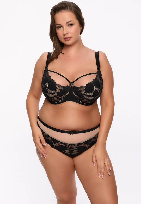 Biustonosz semi soft Gaia BS 1134 Keto Maxi czarny
