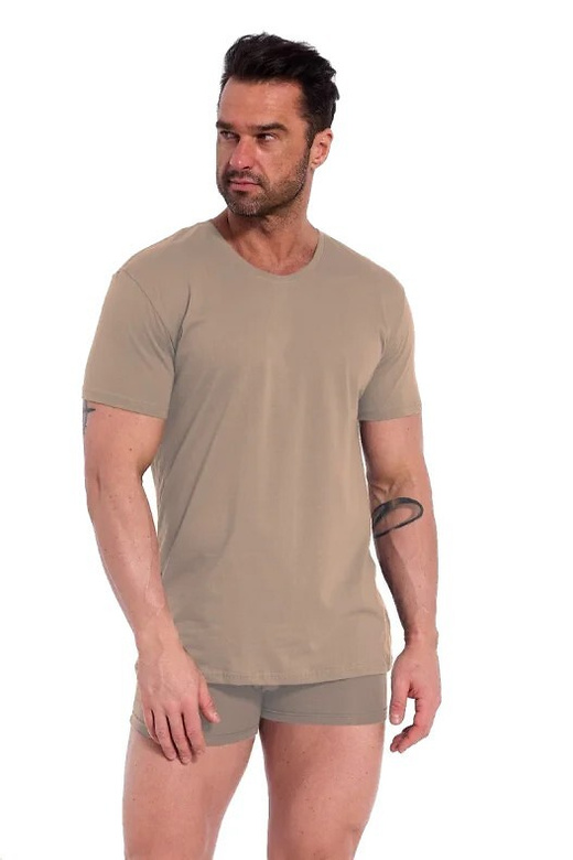 Koszulka Cornette 202 New kr/r 3XL-5XL beżowy