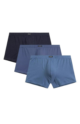 Bokserki Atlantic 3MH-212 A'3 M-3XL granatowy-niebieski-denim