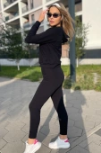 Modny komplet damski/dres z kapturem Seattle, czarny