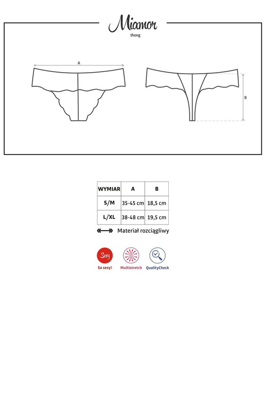 Obsessive Miamor thong (kolor: czarny, typ: stringi)