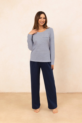 Piżama Regina 715 S-XL Z25/26 damska szary