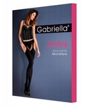 Rajstopy Gabriella Erotica Strip Panty 638 microfibra 1-4 nero/czarny