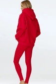 Modny komplet damski/dres ze legginsami OSEYE, czerwony