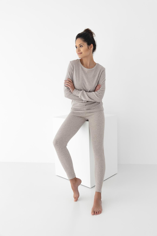 Piżama Sensis Mabel dł/r S-XL cappucino-melange