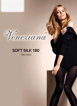 Rajstopy Veneziana Soft Silk 180 den 2-4 nero/czarny